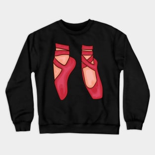 Red Ballet Shoes Crewneck Sweatshirt